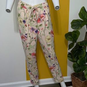 Floral High Rise Pants